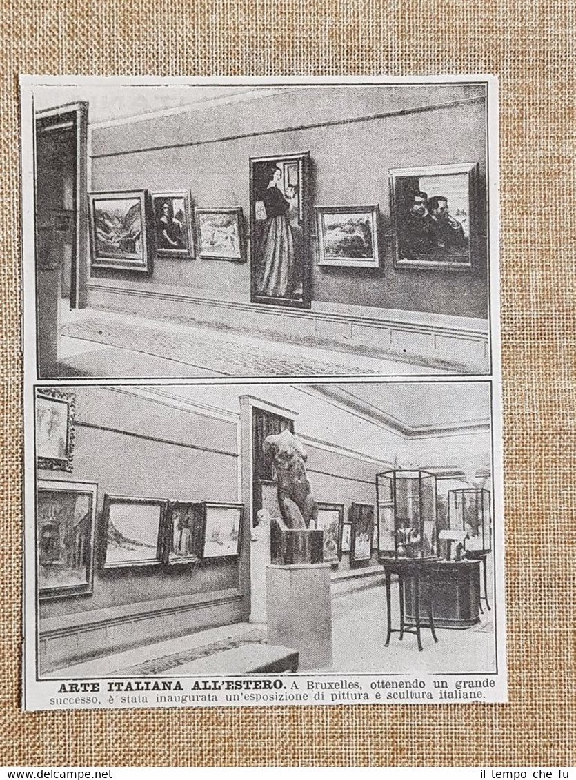 Bruxelles nel 1924 Esposizione di puttura Arte Italiana Belgio