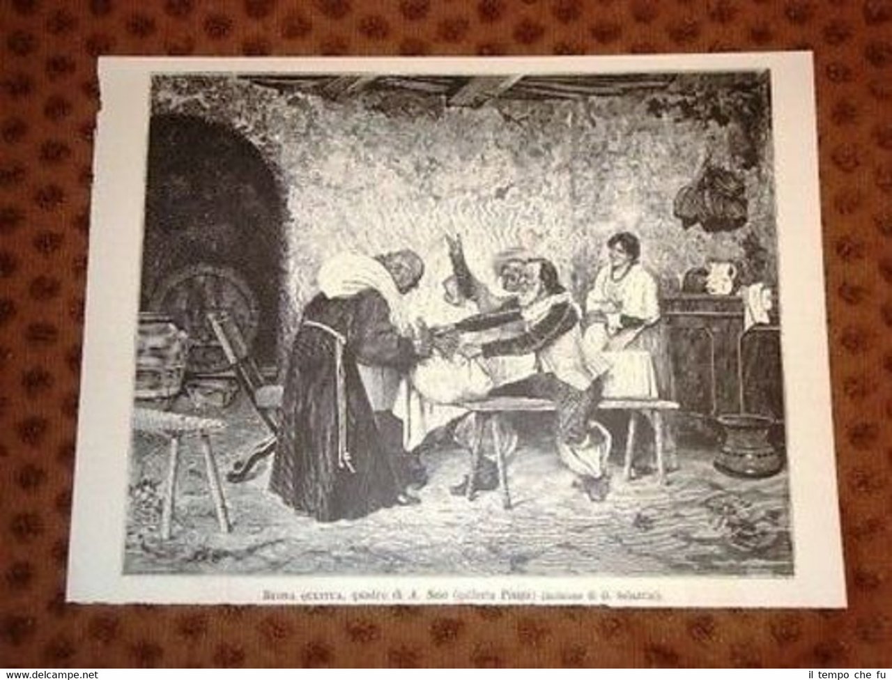 Buona Questua Quadro di A. Sani nella Galleria Pisani