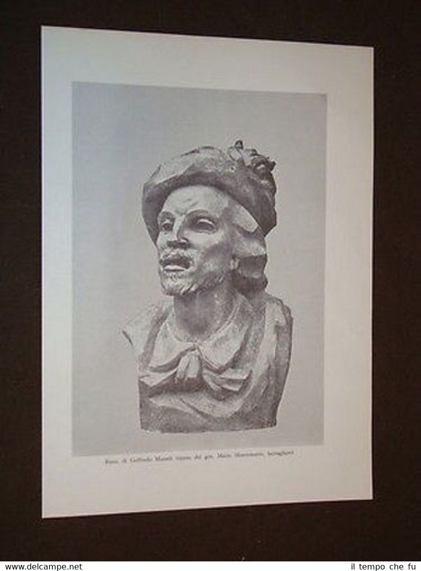 Busto di Goffredo Mameli Opera del Generale dei Bersaglieri Mario …