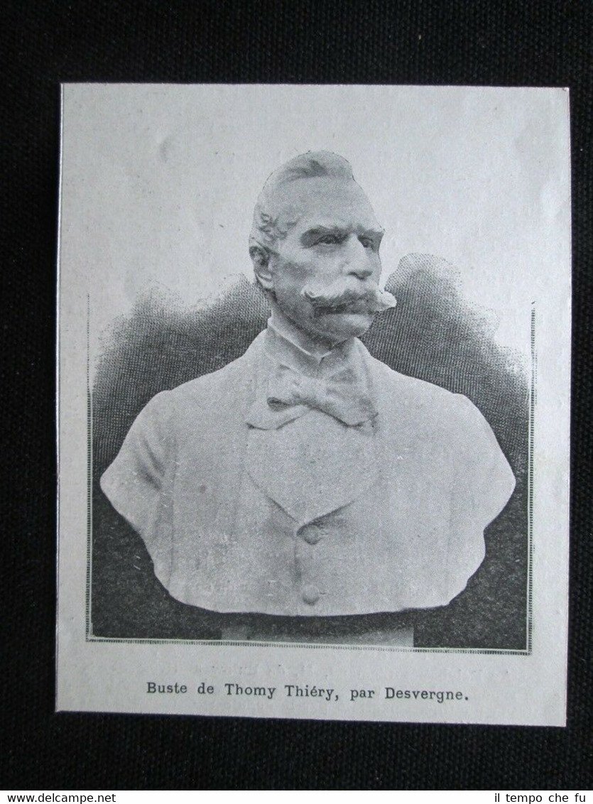 Busto di Thomy Thiery, di Charles Desvergne Stampa del 1903