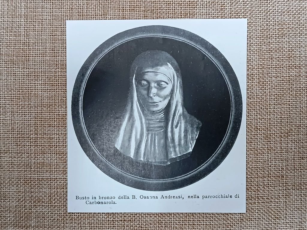 Busto in bronzo della B. Osanna Andreasi, pubblicato nel 1906. … | Immagine principale