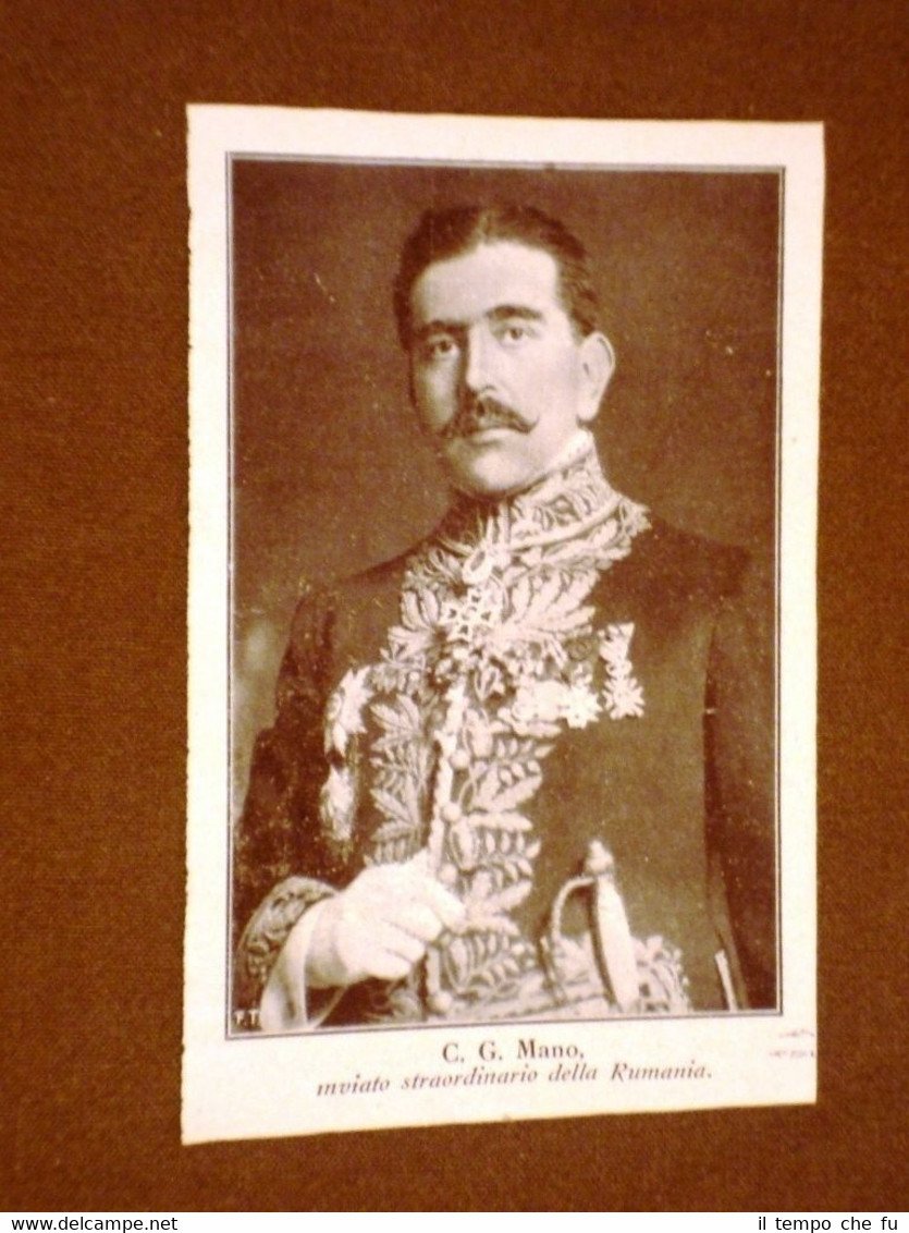 C.G.Mano nel 1912 Inviato straordinario della Rumania o Romania | Immagine principale