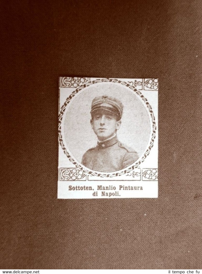 Caduto per la Patria Manlio Pintaura di Napoli WW1 Prima …