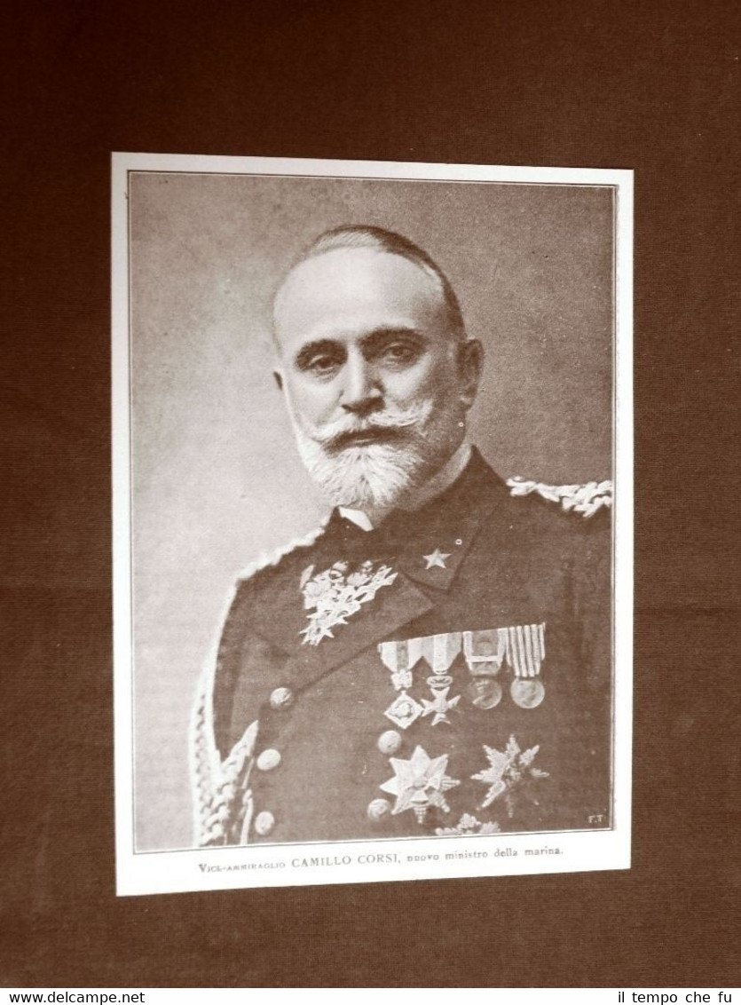 Camillo Corsi nel 1918 Marina Roma, 13 maggio 1860 – …
