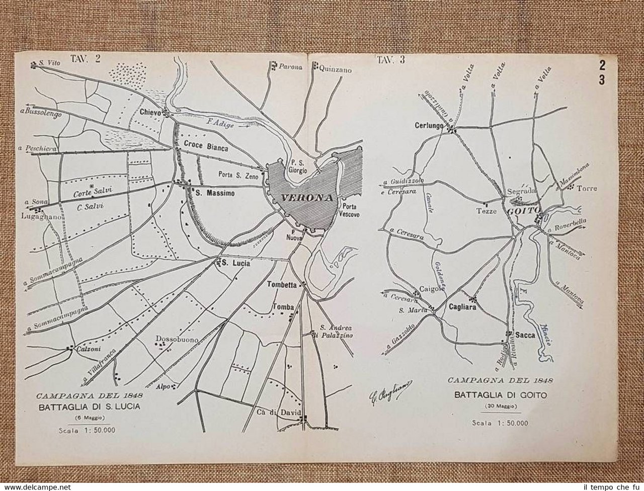 Campagna militare del 1848 Battaglia Santa Lucia 6 maggio e …