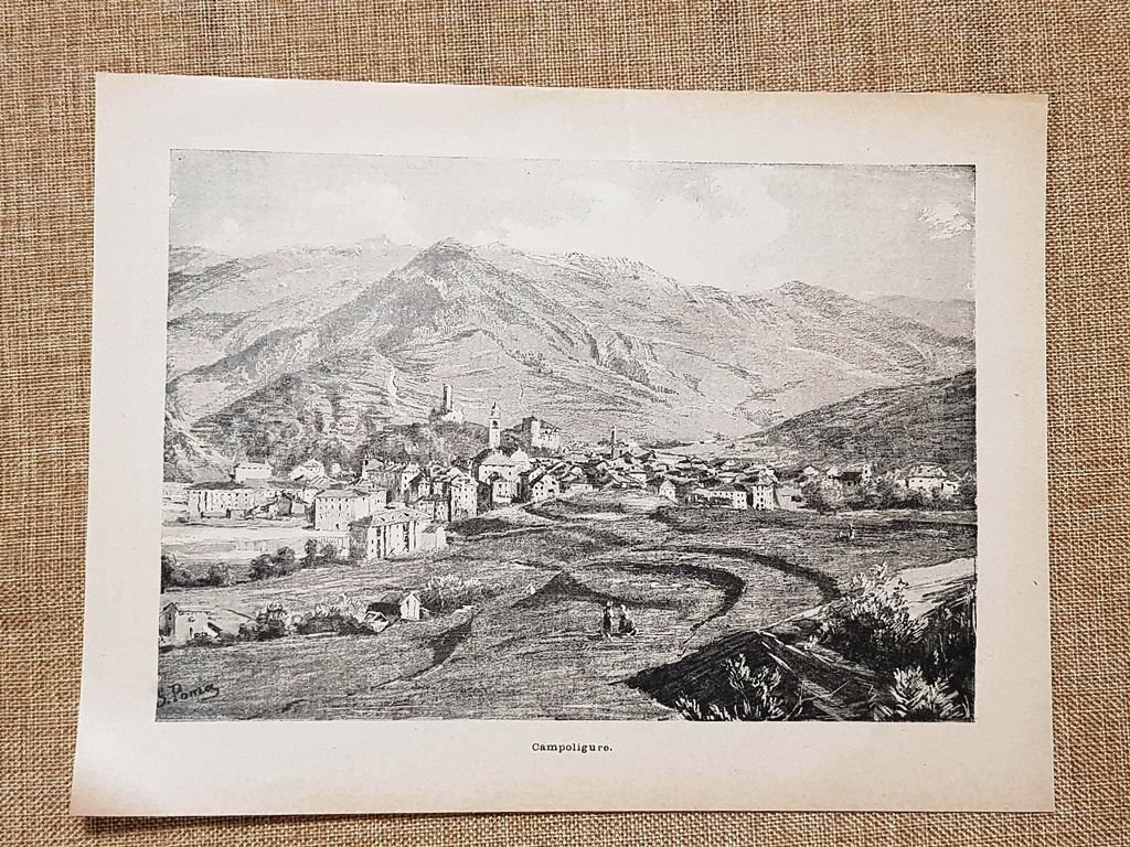 Campo Ligure o Campoligure nel 1896 Genova Liguria