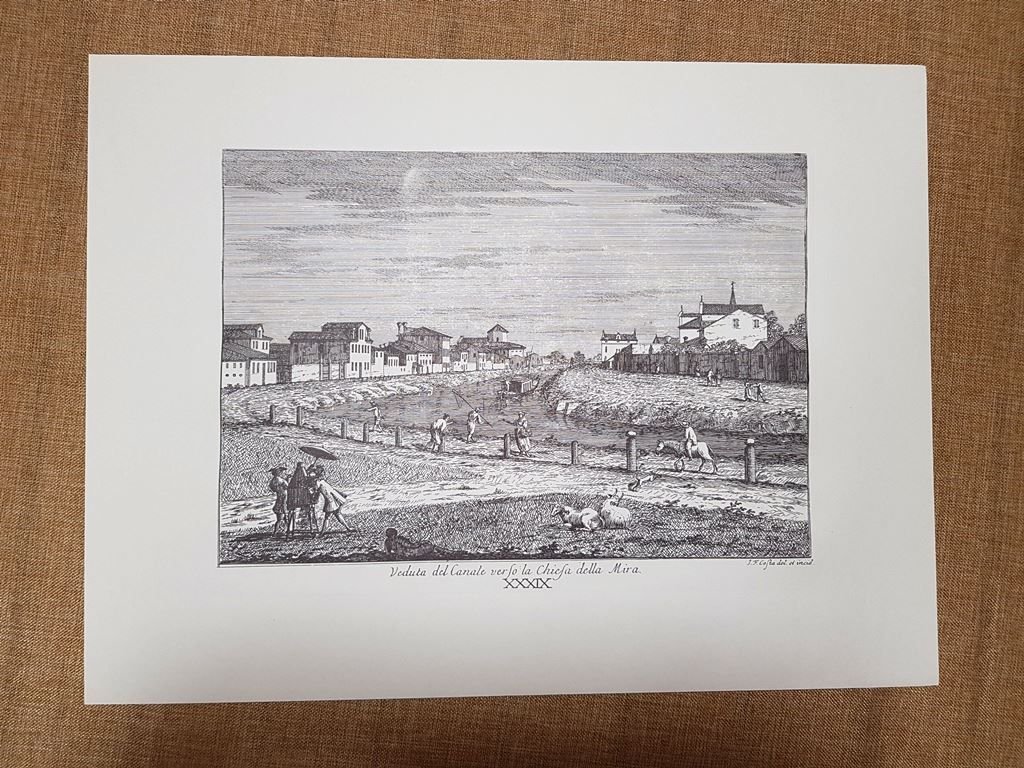 Canale verso la Mira Anno 1750 G. Costa Delle delicie …