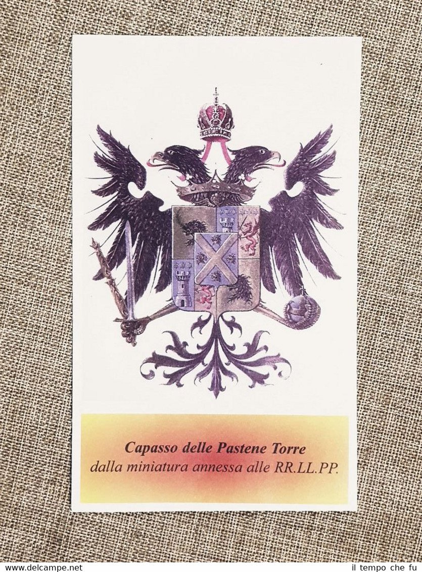 Capasso delle Pastene Torre e Chiarella Famiglia nobile Stemma Nobiltà …