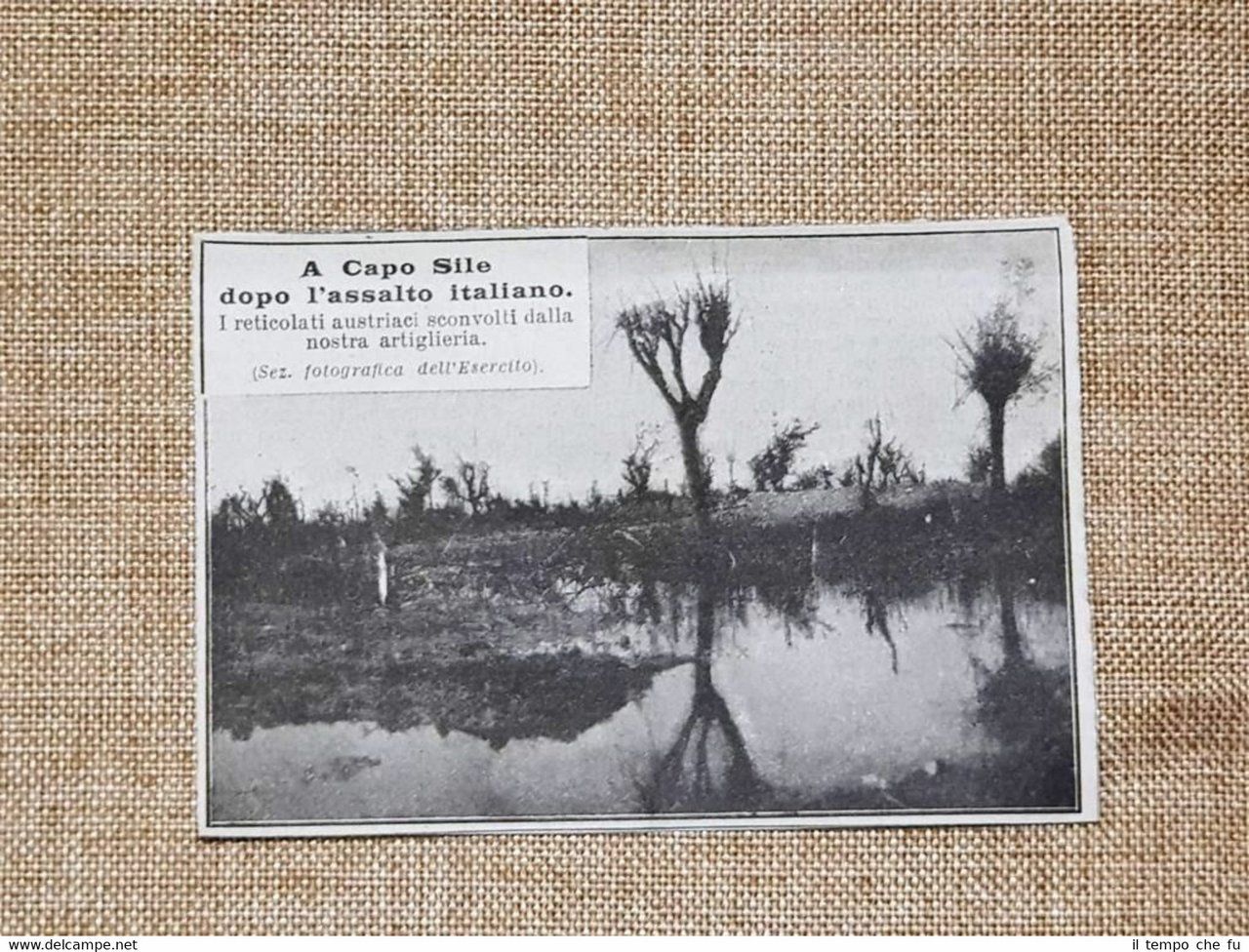 Capo Sile nel 1918 Dopo l'assalto italiano Reticolati austriaci WW1 …
