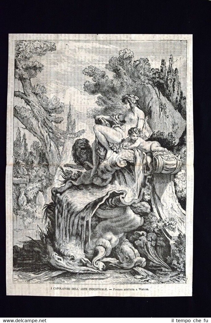 Capolavori dell'arte industriale-Fontana,Jean Antoine Watteau Incisione del 1869 | Immagine principale