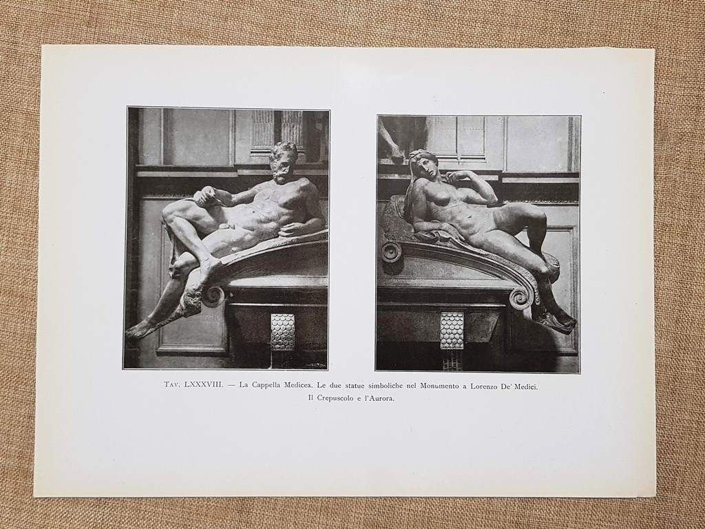 Cappella Medicea in San Lorenzo nel 1917 Crepuscolo Aurora Michelangelo …