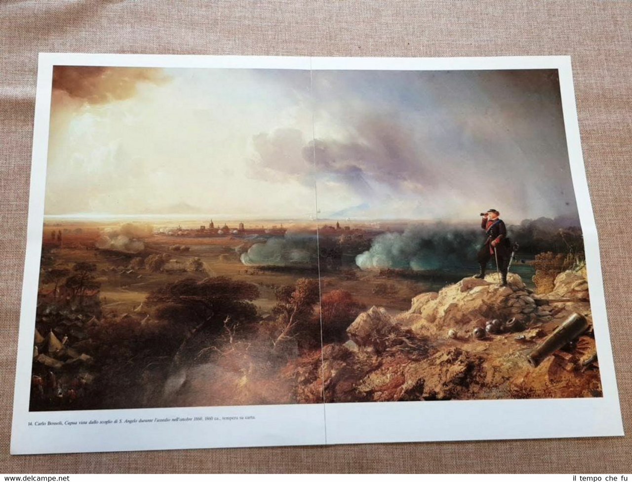 Capua dallo scoglio di S.Angelo nel 1860 durante l'assedio Garibaldi …