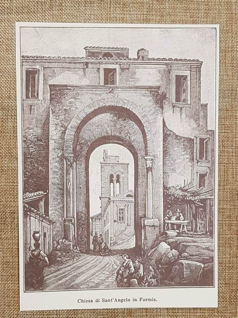 Capua nell'800 Chiesa di Sant'Angelo in Formis Caserta Campania