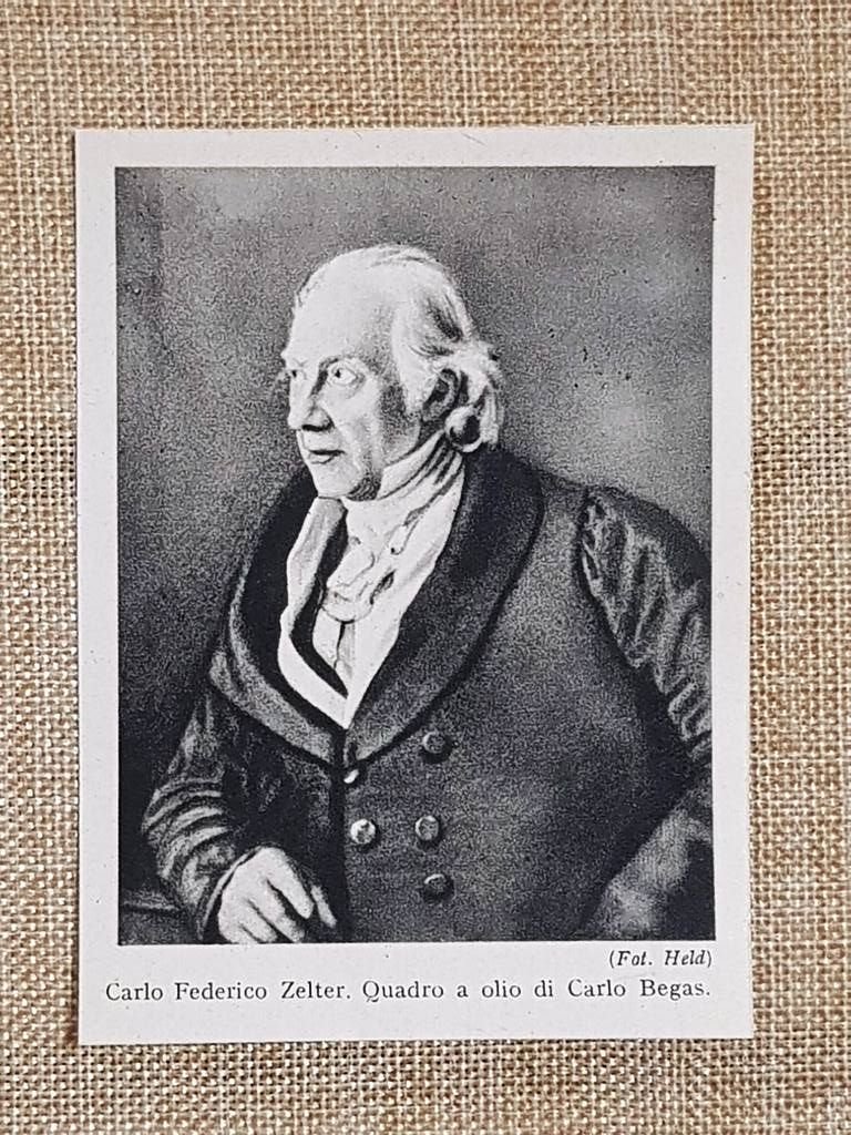 Carl Friedrich Zelter 1758 - 1832 Musica Lieder Bach Mendelssohn …