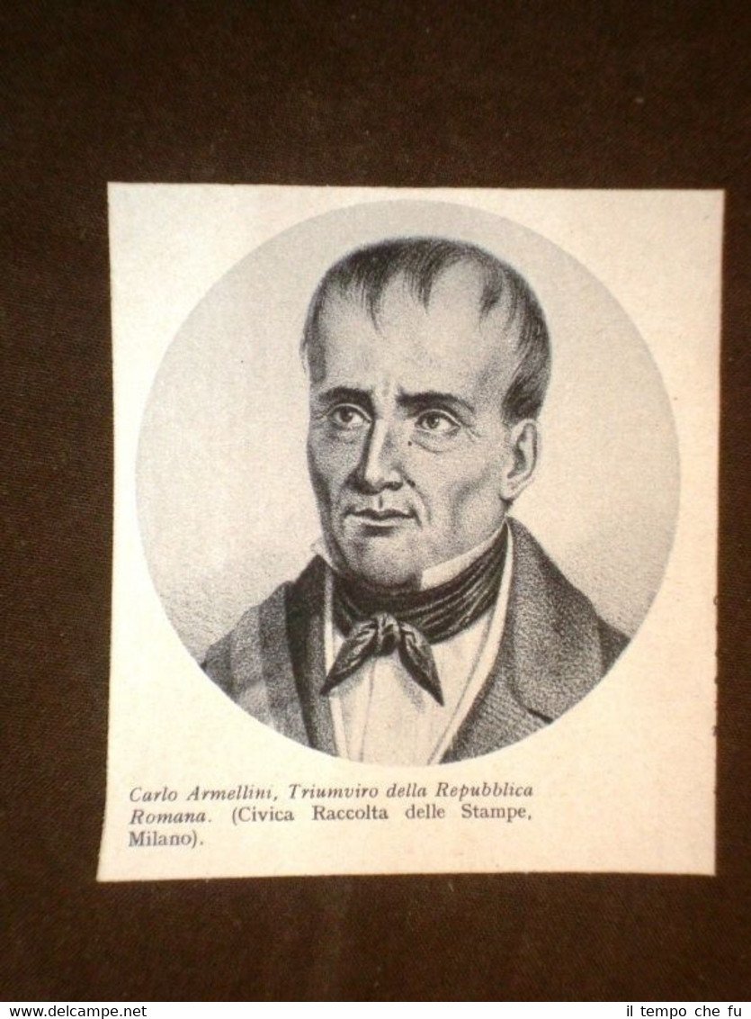 Carlo Armellini di Roma + Aurelio Saffi di Forlì