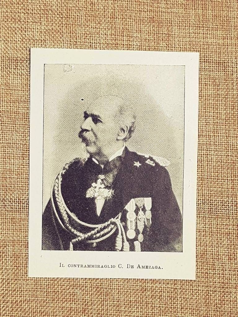 Carlo De Amezaga 1835 - 1899 Ammiraglio