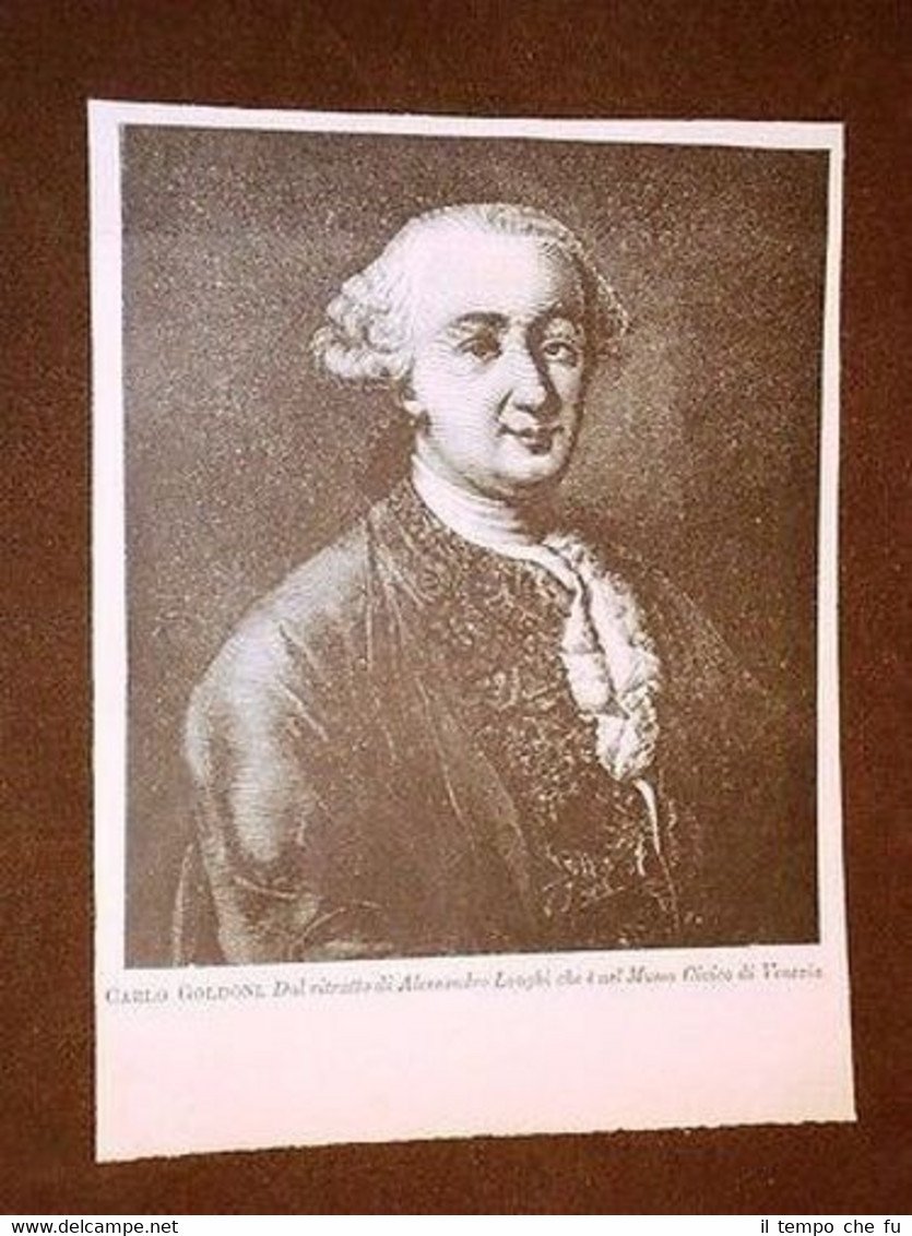 Carlo Goldoni Ritratto da Alessandro Longhi