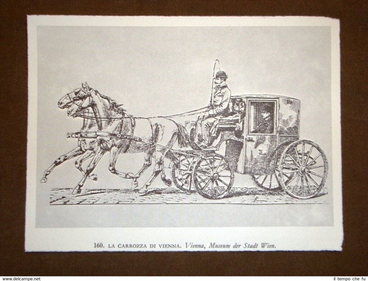 Carrozza di Vienna + Pubblicità Museo statue di cera Stampa …