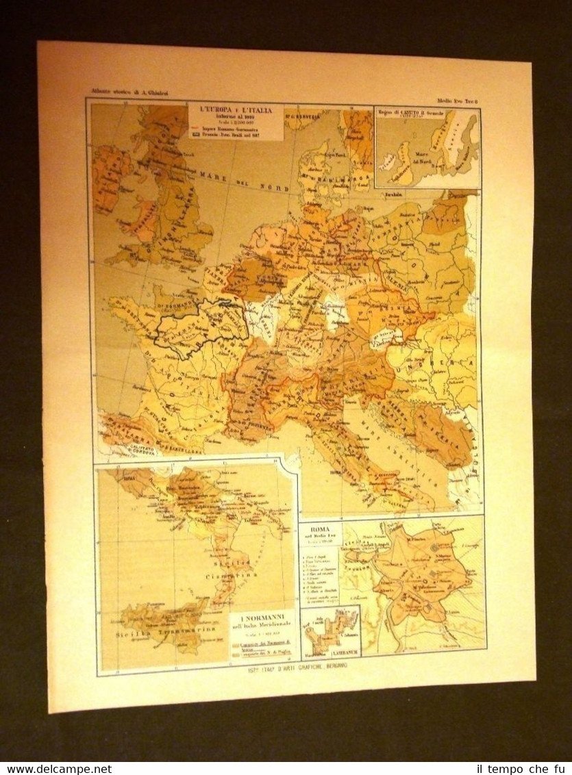 Carta cartina estratta da Atlante del 1890 Europa e Italia … | Immagine principale