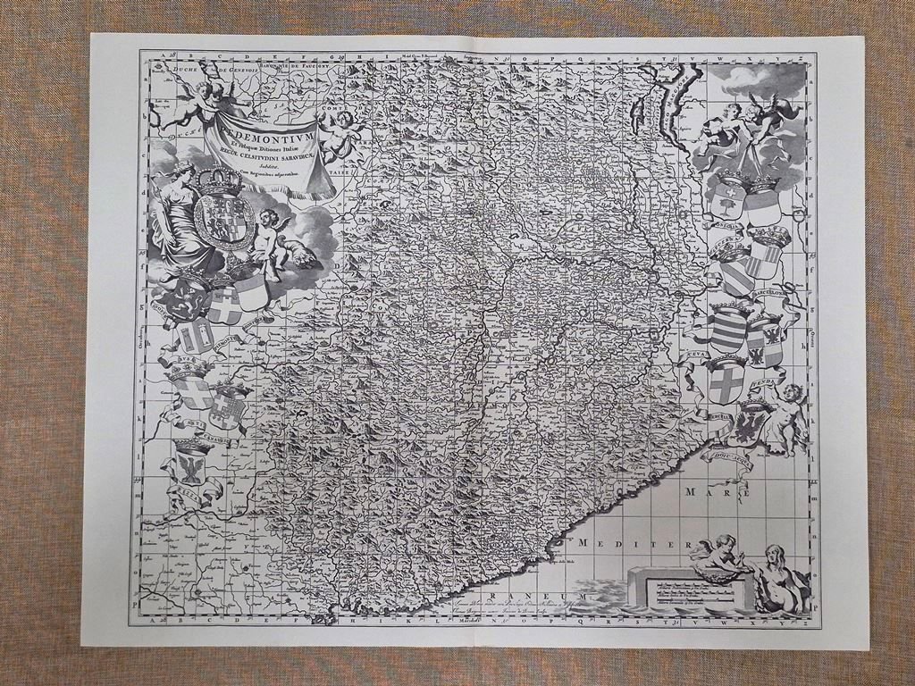 Carta del Piemonte di Borgonio incisa per J. Blaeu 1675 … | Immagine principale