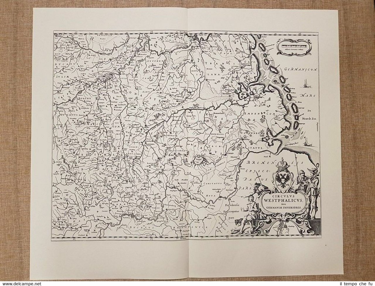 Carta geografica Circulus Westphalicus Germaniae Inferioris 1645 Blaeu Ristampa | Immagine principale