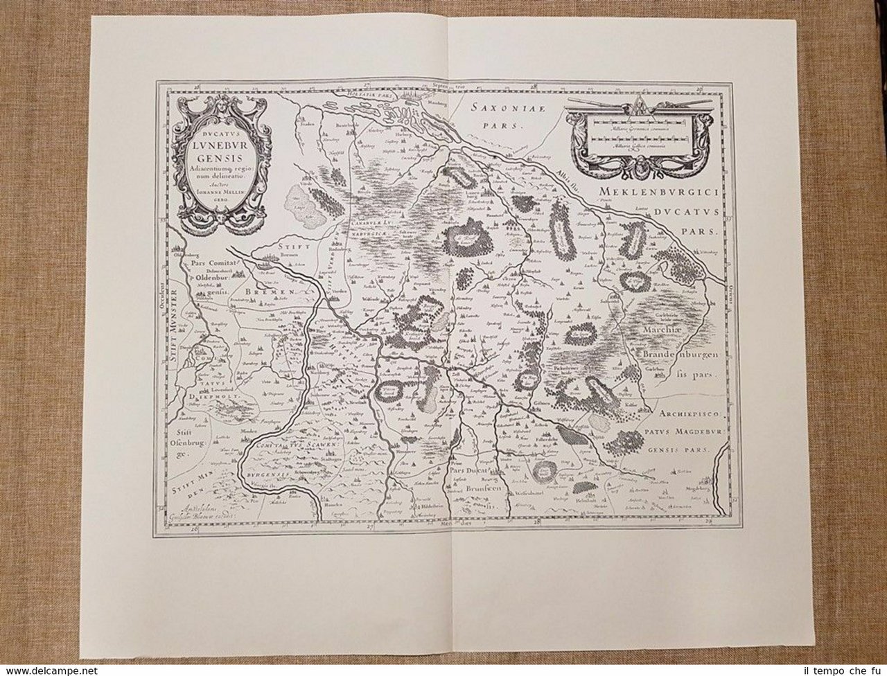 Carta geografica o mappa Ducatus Luneburgensis Anno 1645 Joan Blaeu … | Immagine principale