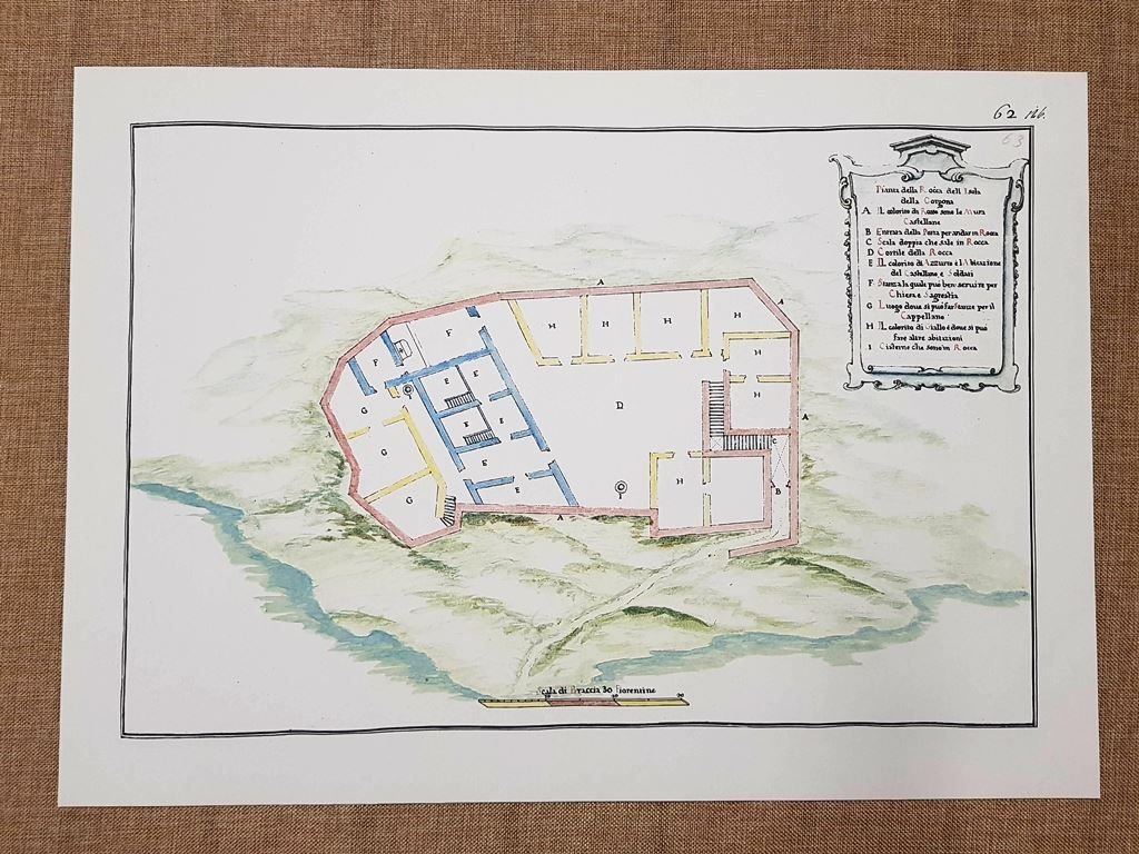 Carta geografica o mappa Pianta dell'Isola di Gorgona Toscana nel …