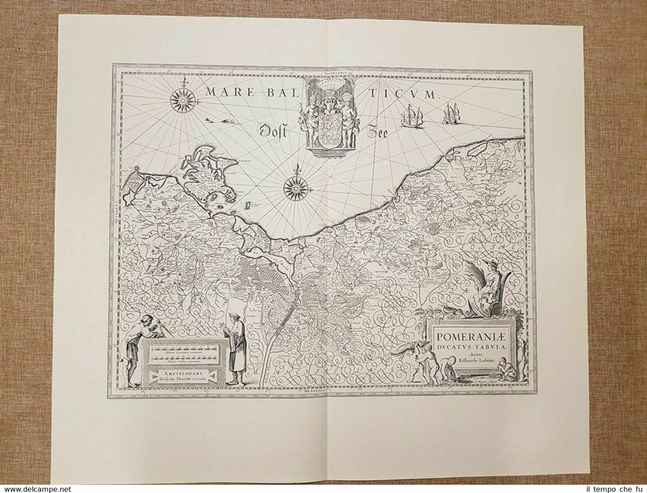 Carta geografica o Mappa Pomeraniae Ducatus Tabula Anno 1632 di …