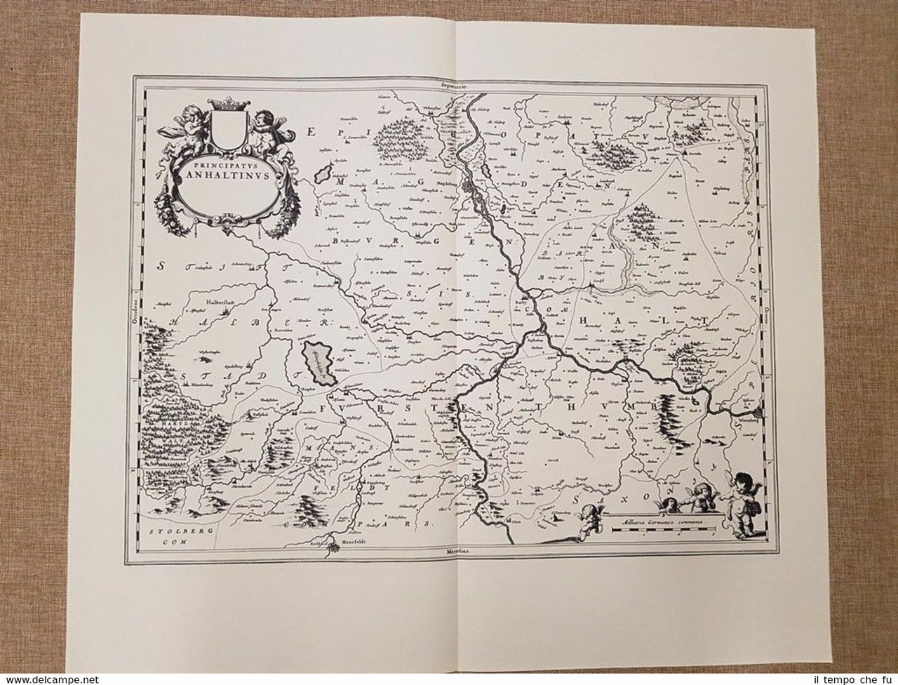 Carta geografica o Mappa Principatus Anhaltinus Anno 1659 di Joan … | Immagine principale