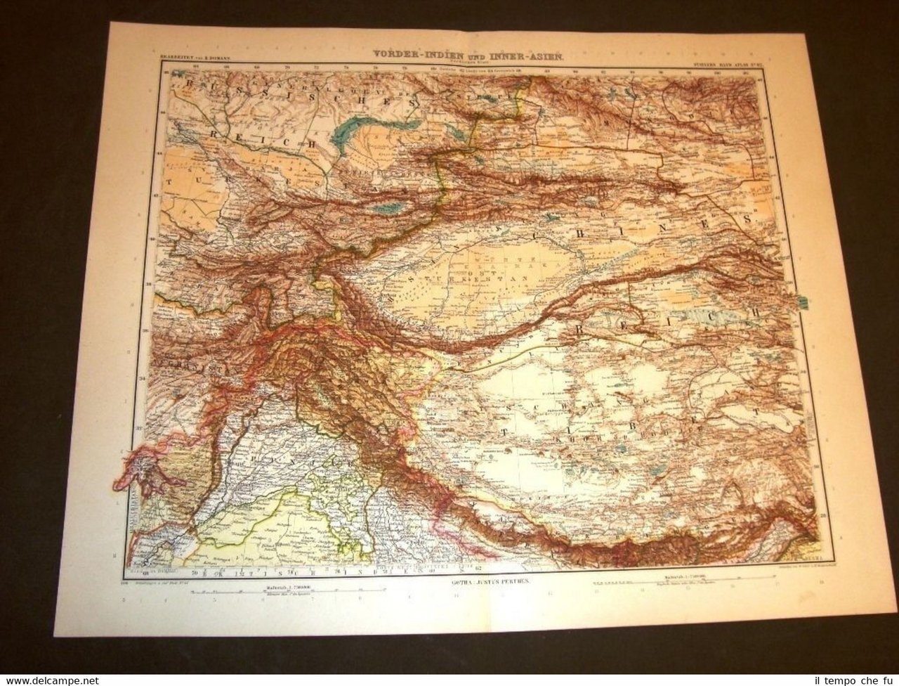 Carta geografica o Mappa Stielers di B. Domann del 1901 …