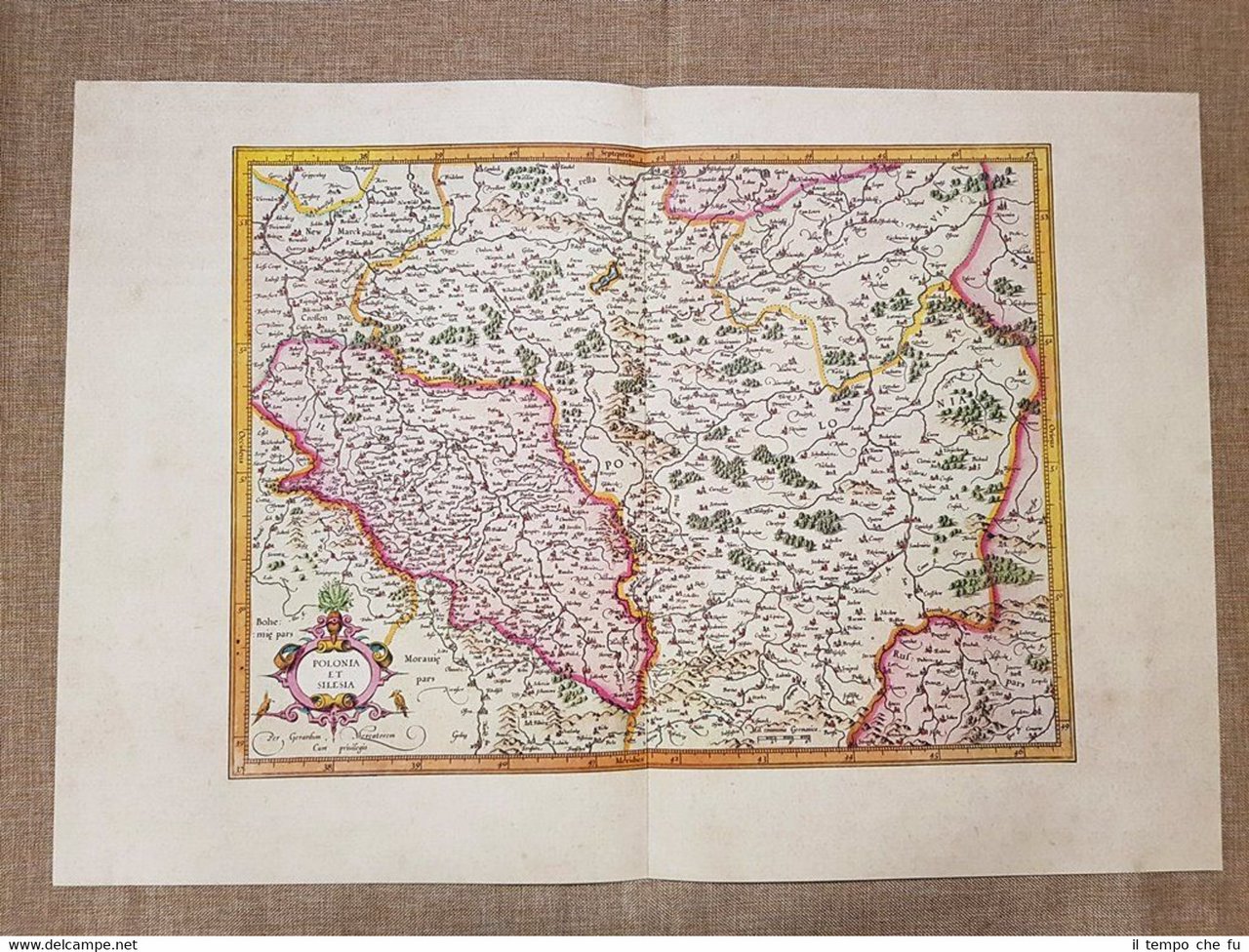 Carta geografica Regno di Polonia e Slesia o Silesia Anno …