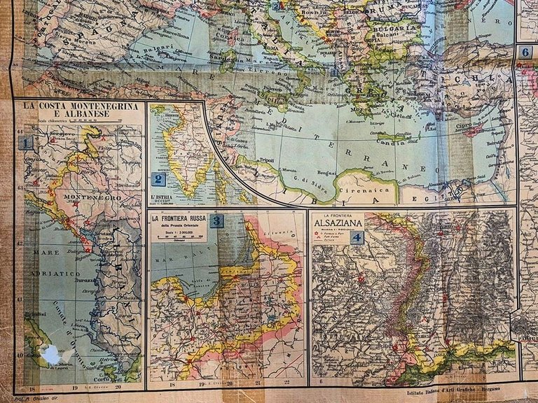 Carta La Guerra d’Europa tra le grandi potenze 1914 Ist. … | Immagine Gallery 2