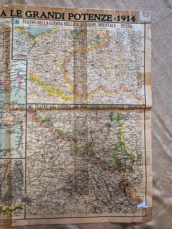 Carta La Guerra d’Europa tra le grandi potenze 1914 Ist. … | Immagine Gallery 3