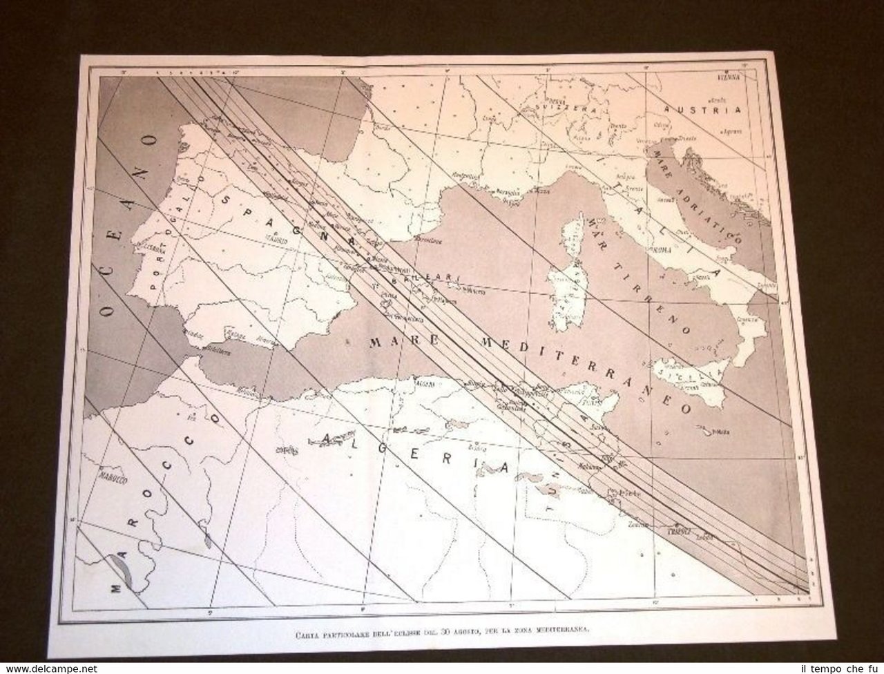 Carta particolare dell'eclisse del 30 agosto del 1905 Zona del …