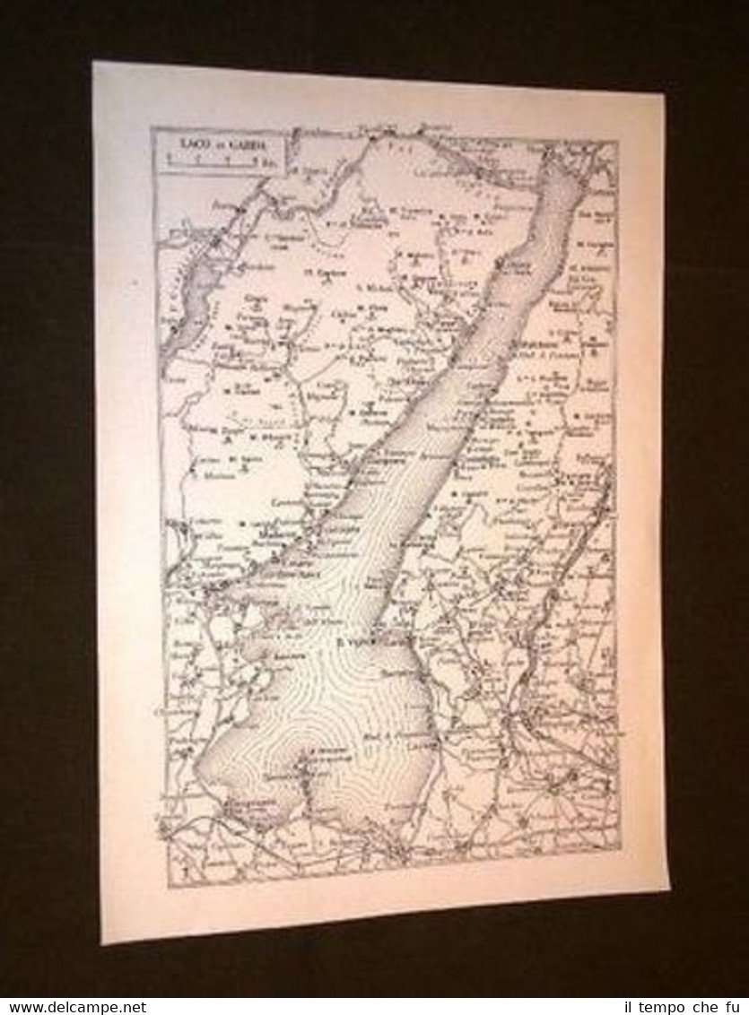 Cartina del Lago di Garda