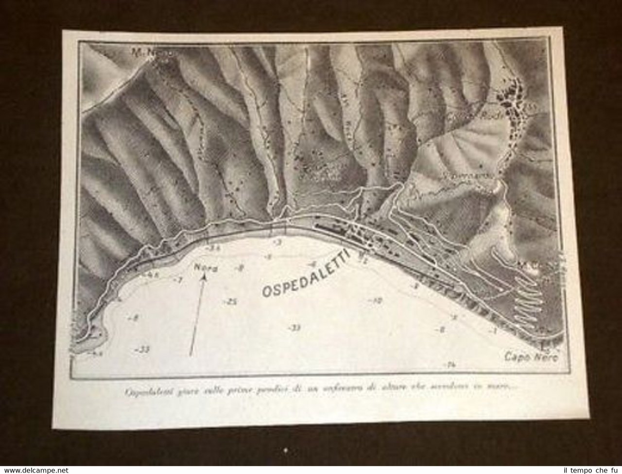 Cartina di Ospedaletti o Spiareti