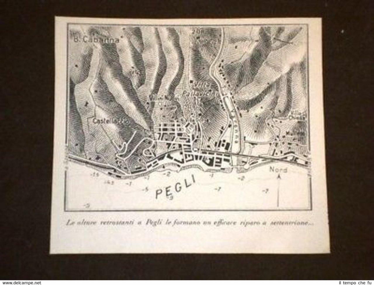 Cartina di Pegli o Pêgi