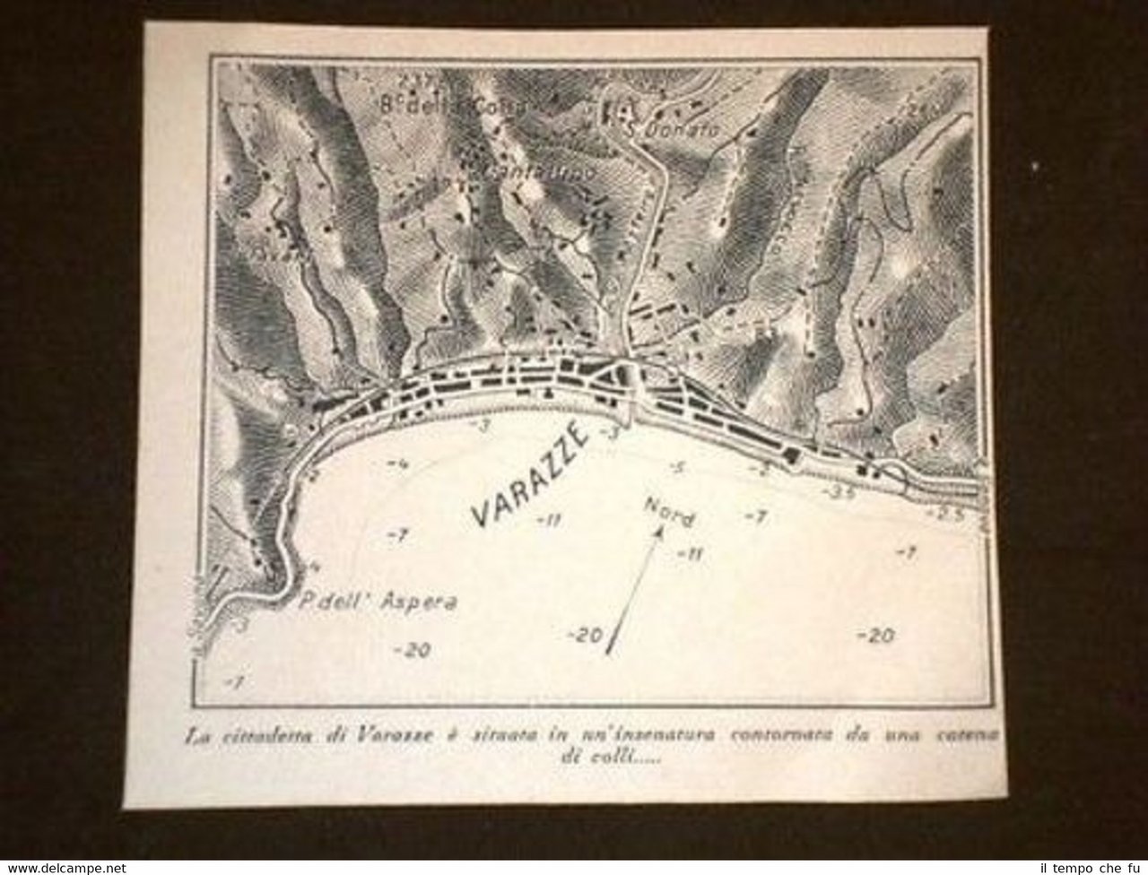 Cartina di Varazze o Väze