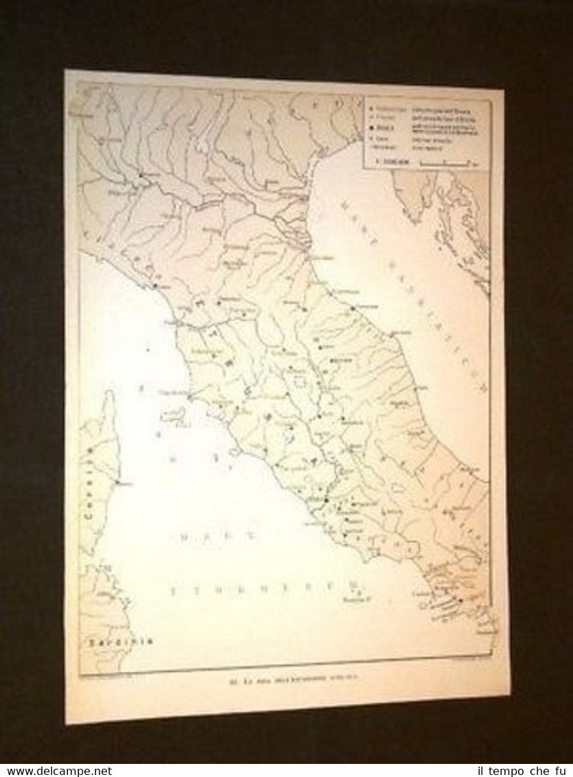 Cartina Etruschi Le Sedi dell'espansione Etrusca | Immagine principale