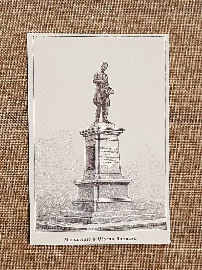 Casale Monferrato nell'800 Il monumento a Urbano Rattazzi Piemonte