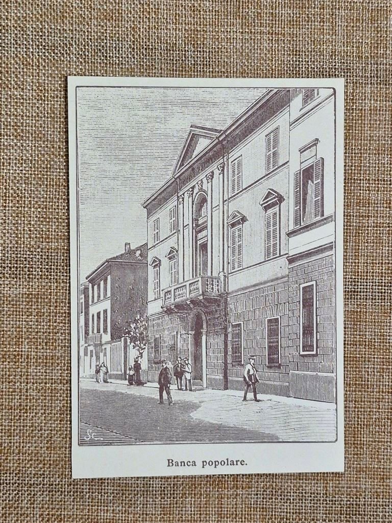 Casalmaggiore nell'800 Banca popolare Cremona Lombardia