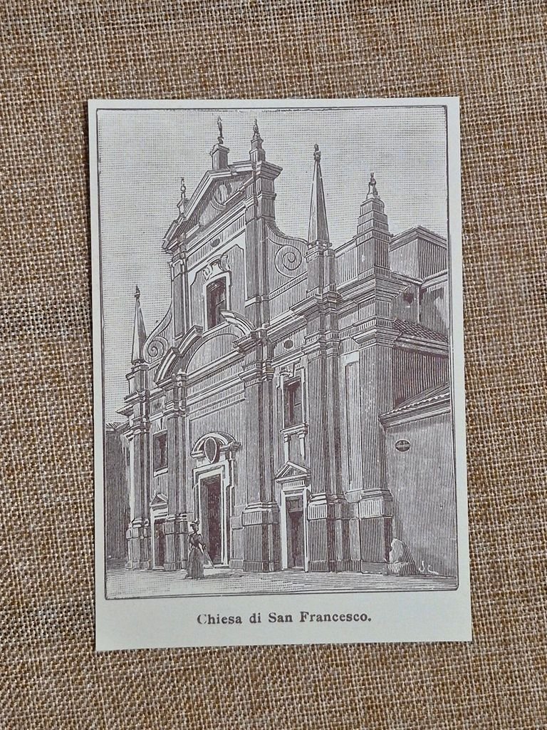 Casalmaggiore nell'800 Chiesa di San Francesco Cremona Lombardia