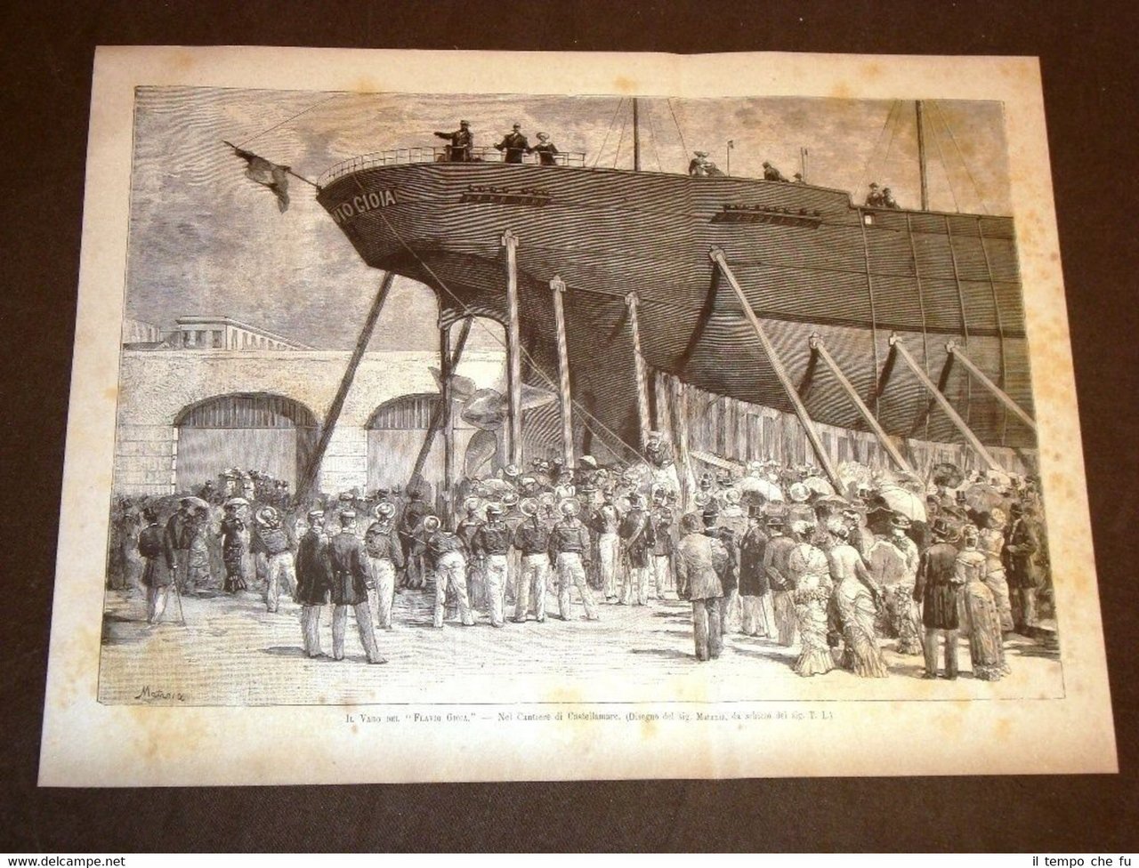 Castellamare o Castellammare di Stabia nel 1881 Varo della nave … | Immagine principale