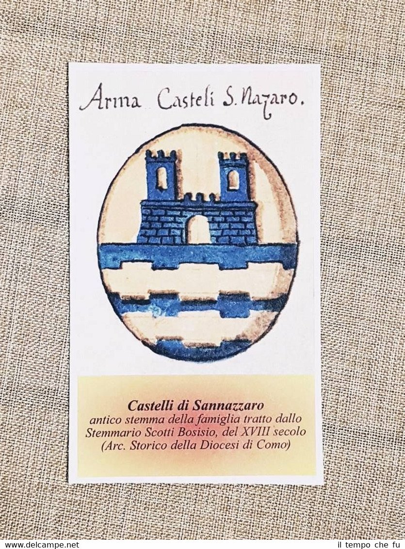 Castelli di Sannazzaro Famiglia nobile Stemma Annuario nobiltà Giornale araldico