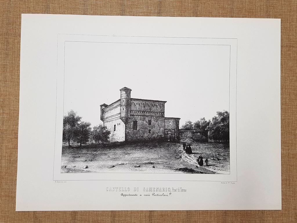 Castello di Gamenario Torino Monarchia di Savoia Enr. Gonin F.lli …