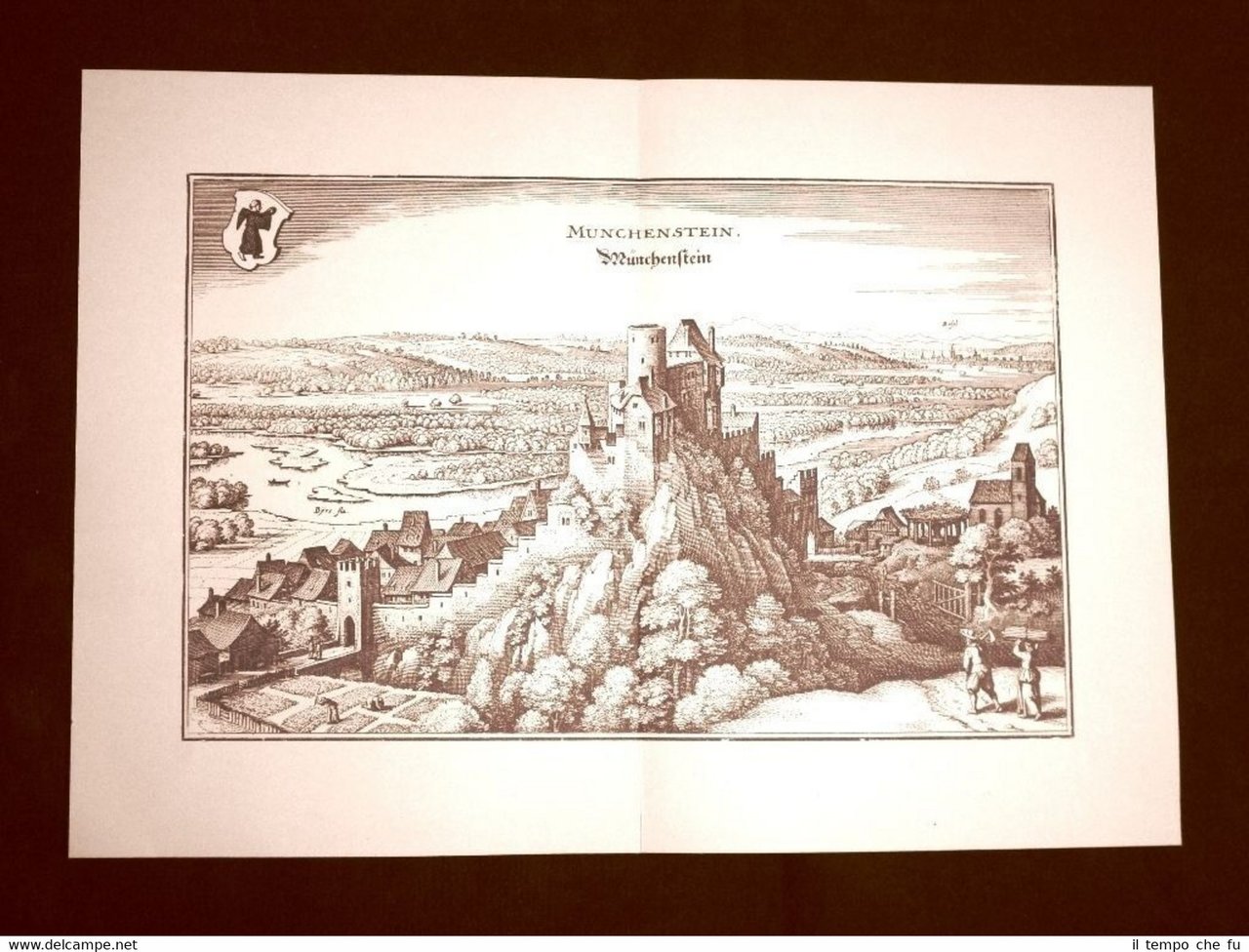 Castello di Münchenstein Svizzera Incisione di Merian Matthäus del 1640 … | Immagine principale