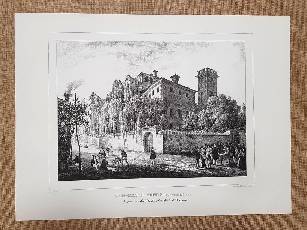 Castello di Ruffia Saluzzo Monarchia di Savoia Enr. Gonin F.lli … | Immagine principale