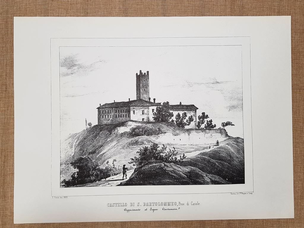 Castello di San Bartolomeo Casale Monarchia di Savoia Enr. Gonin …