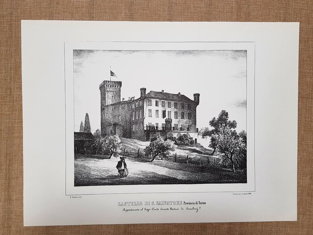 Castello di San Salvatore Torino Monarchia di Savoia Gonin F.lli … | Immagine principale