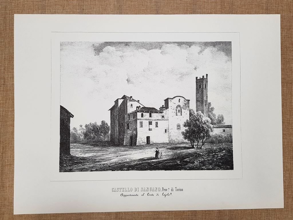 Castello di Sangano Torino Monarchia di Savoia Enr. Gonin F.lli … | Immagine principale